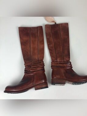 Bed Stu Weymouth Boots 7 Cognac Dip Dye leather